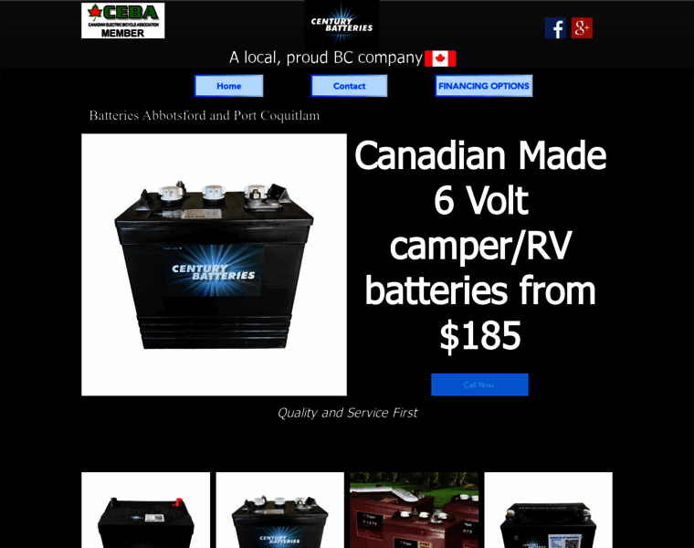 Centurybatteries.ca thumbnail
