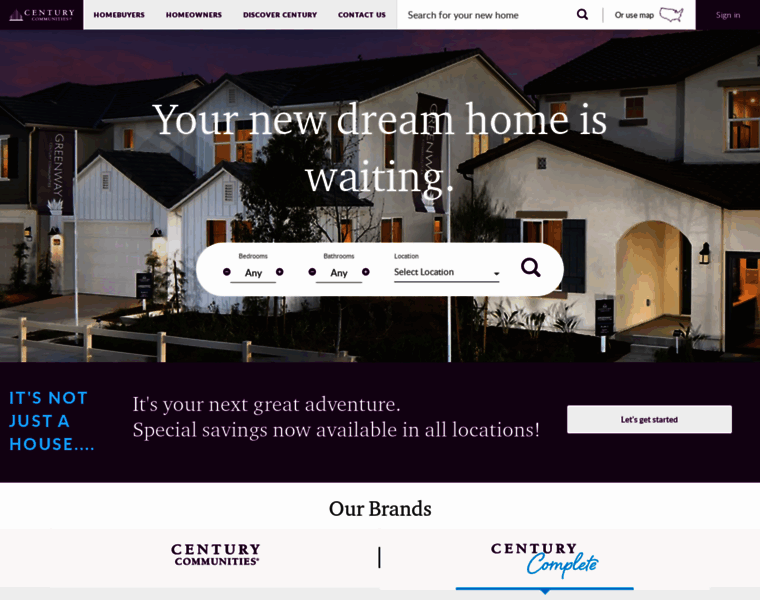 Centurycompletehomes.com thumbnail