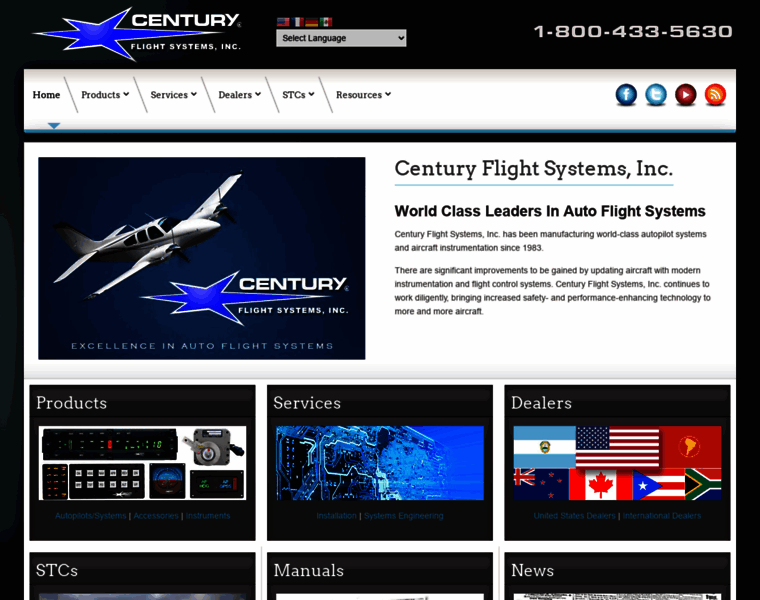 Centuryflight.com thumbnail