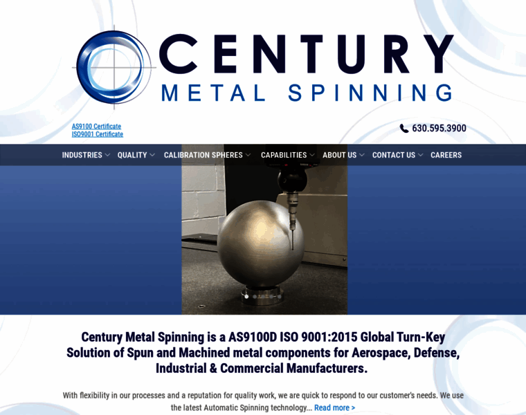 Centurymetalspinning.com thumbnail