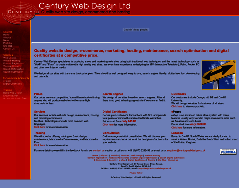 Centurywebdesign.com thumbnail