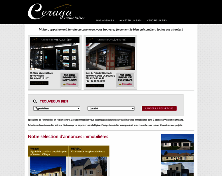 Ceraga-immobilier.com thumbnail