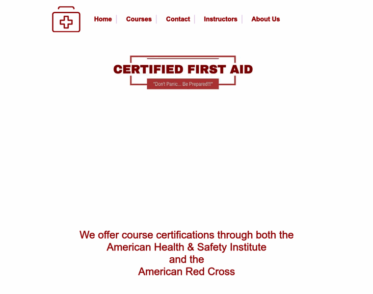 Certifiedfirstaid.us thumbnail