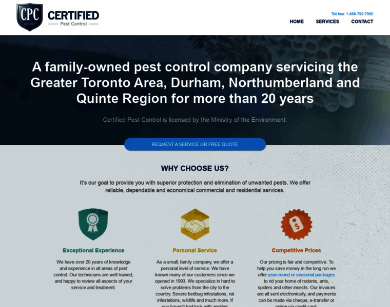 Certifiedpest.ca thumbnail