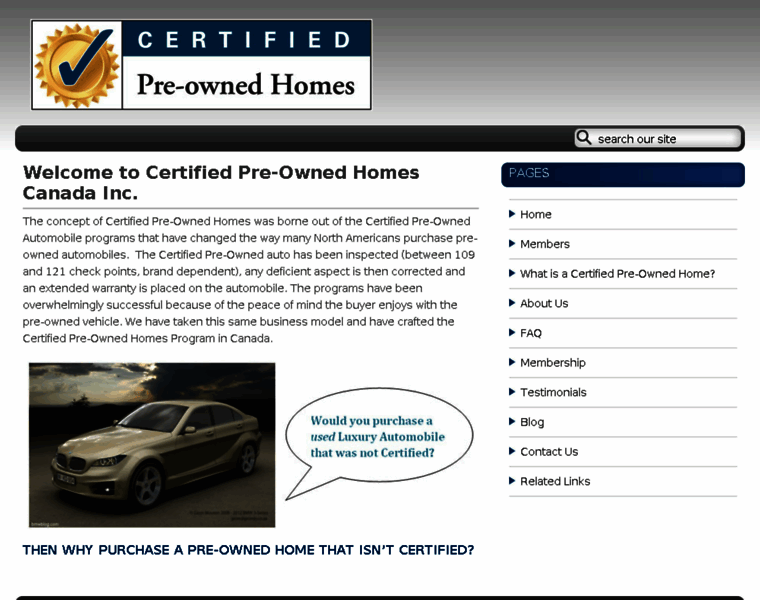 Certifiedpreownedhomes.ca thumbnail