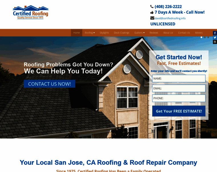 Certifiedroofing.info thumbnail