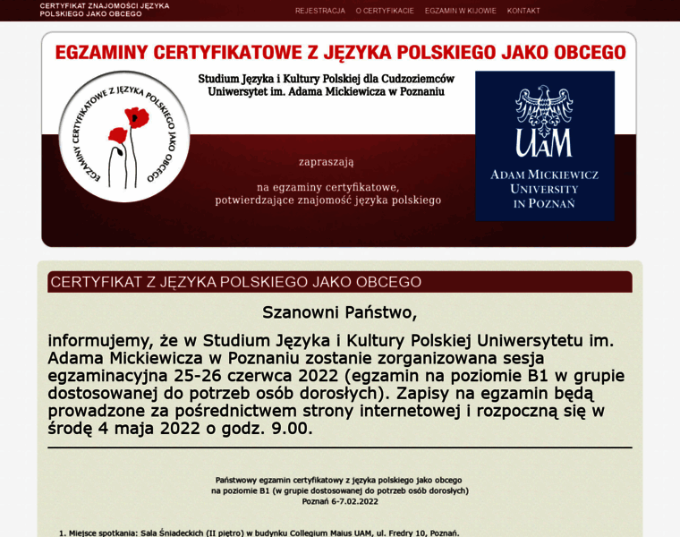 Certyfikatpolski.edu.pl thumbnail