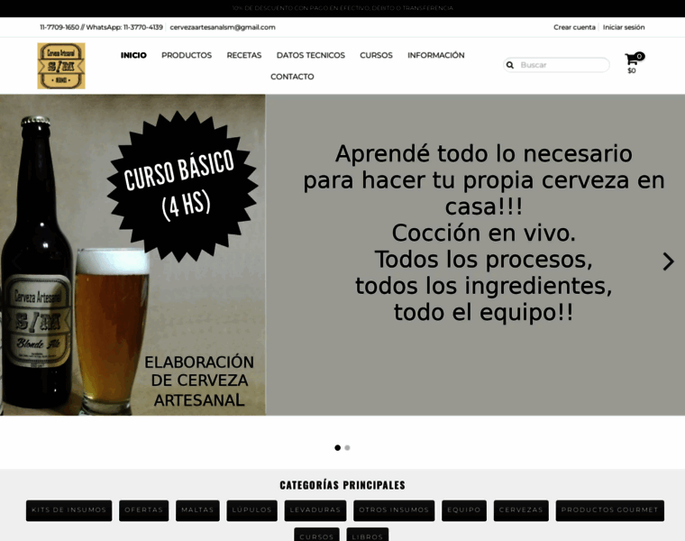 Cervezaartesanalsm.com.ar thumbnail