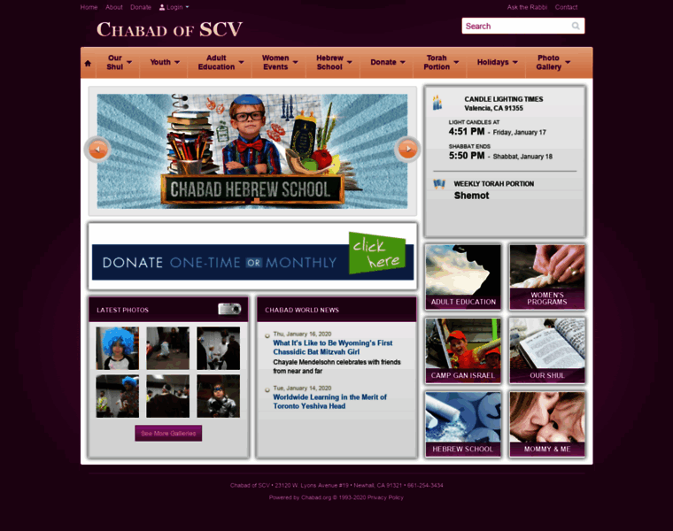 Chabadscv.com thumbnail