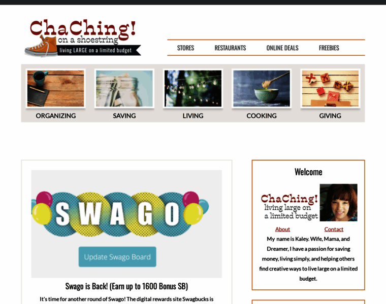 Chachingonashoestring.com thumbnail