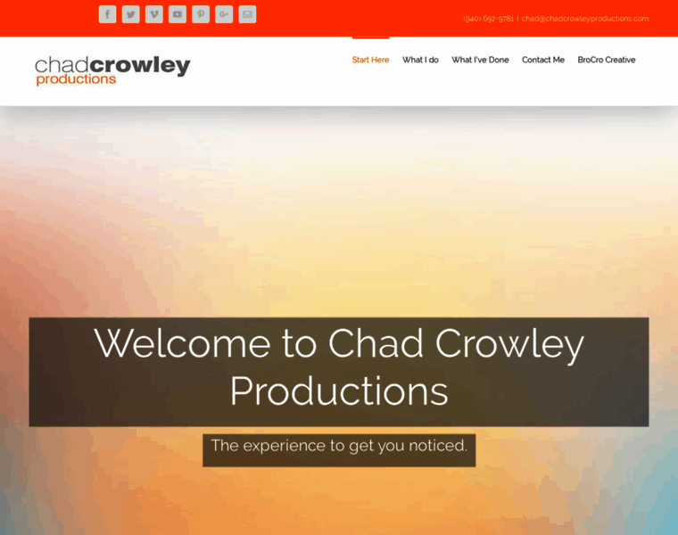 Chadcrowleyproductions.com thumbnail