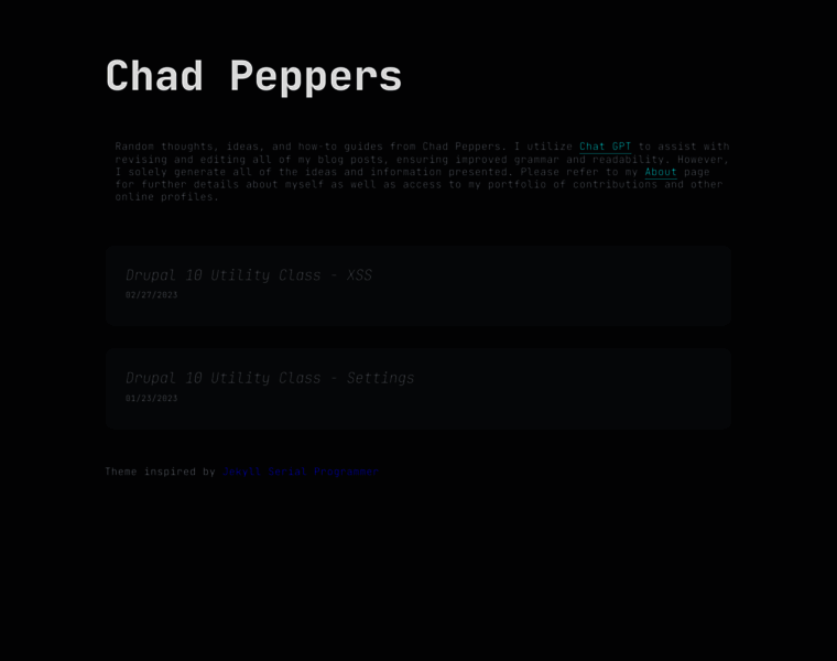 Chadpeppers.com thumbnail