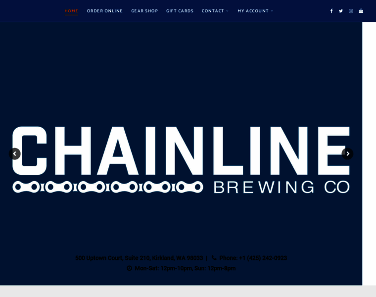 Chainlinebrewing.com thumbnail