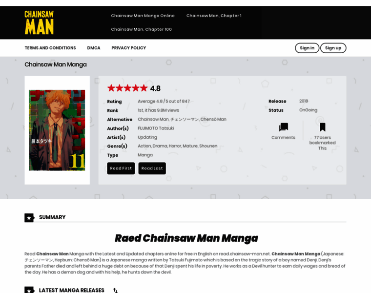 Chainsaw-man.net thumbnail