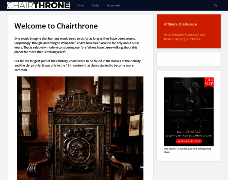Chairthrone.com thumbnail