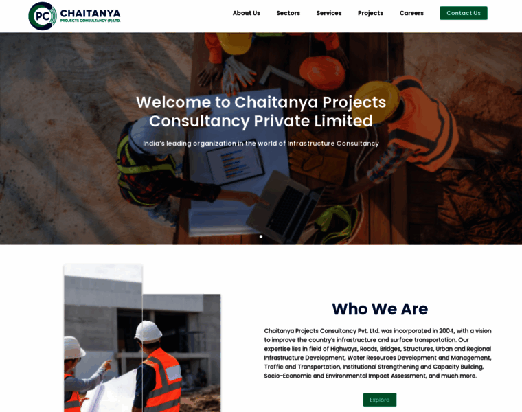 Chaitanyaprojects.com thumbnail