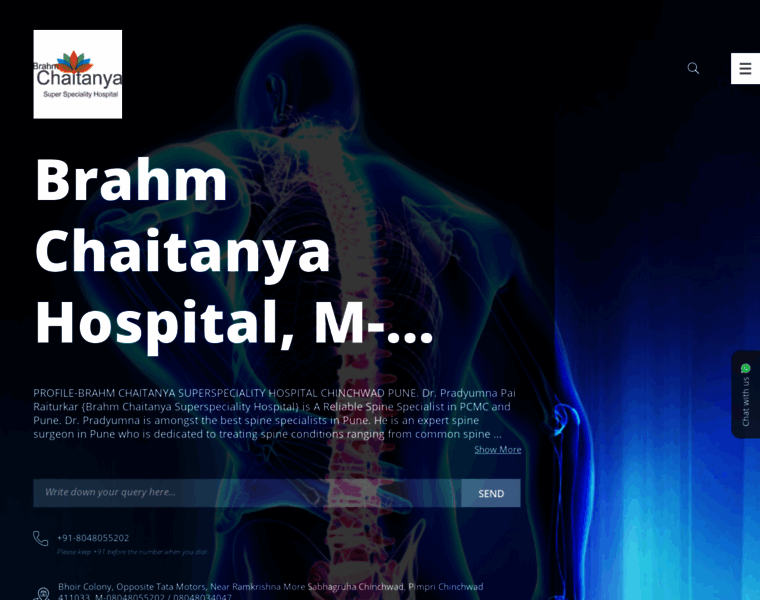 Chaitanyasuperspecialityhospital.in thumbnail