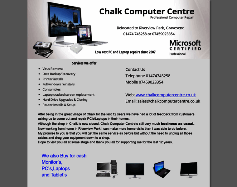 Chalkcomputercentre.co.uk thumbnail