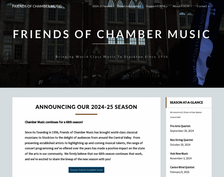 Chambermusicfriends.org thumbnail