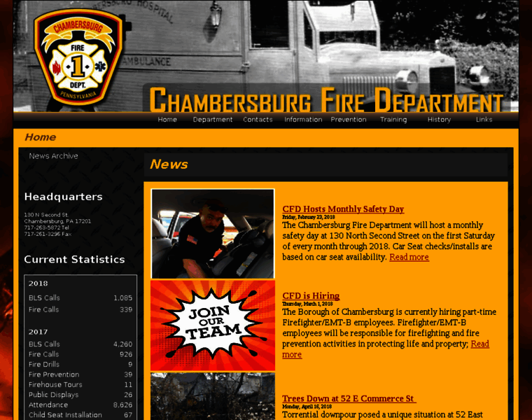 Chambersburgfire.com thumbnail
