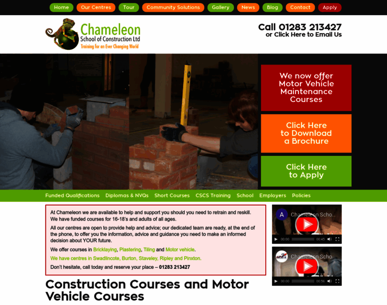 Chameleonschoolofconstruction.co.uk thumbnail