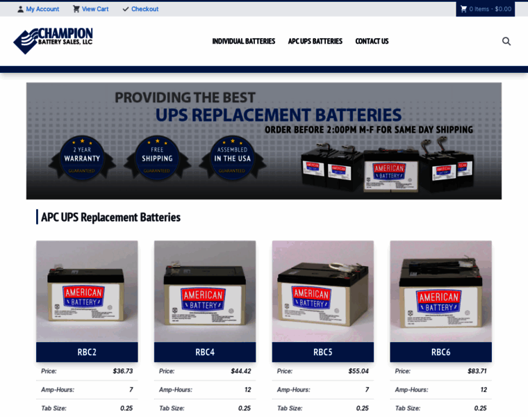 Champion-battery-sales.com thumbnail