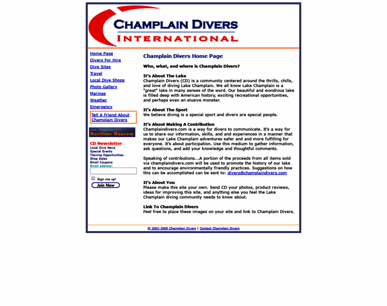 Champlaindivers.com thumbnail