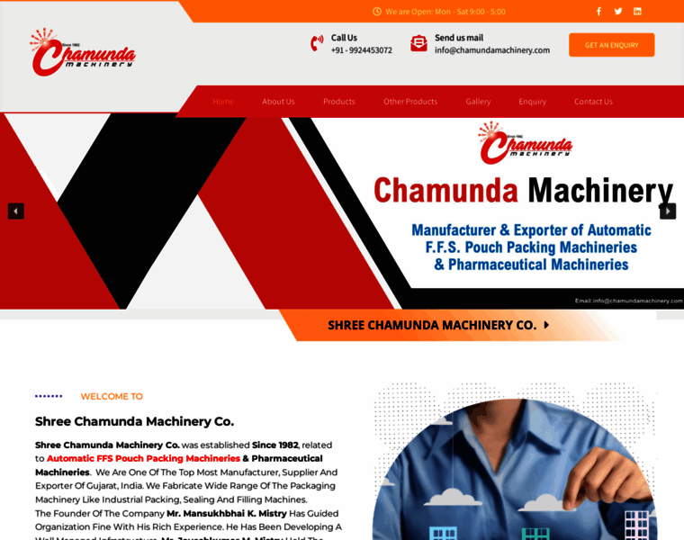 Chamundamachinery.com thumbnail
