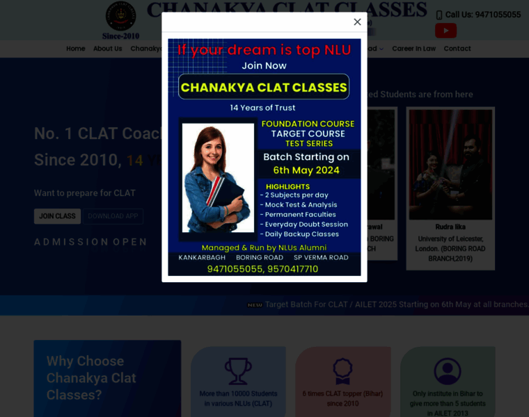 Chanakyaclatclasses.com thumbnail