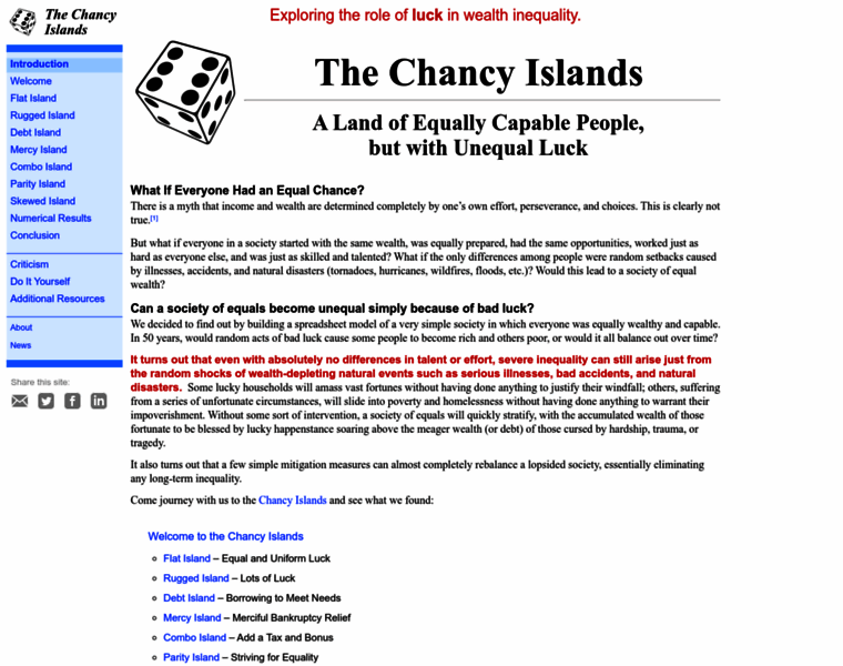 Chancyislands.org thumbnail