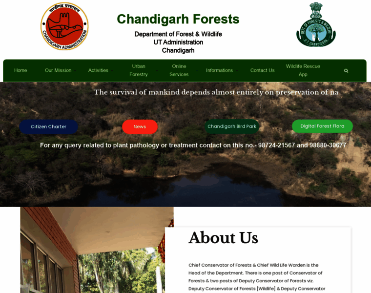 Chandigarhforest.gov.in thumbnail