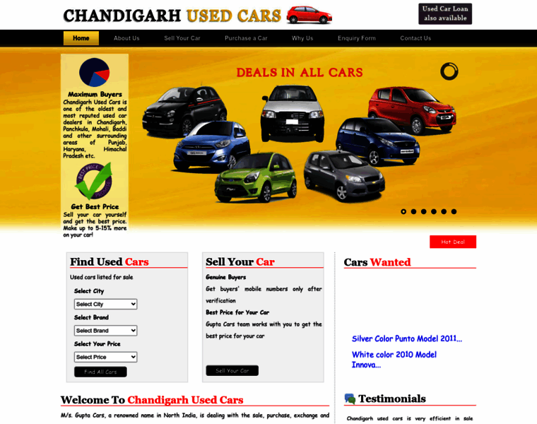 Chandigarhusedcar.com thumbnail