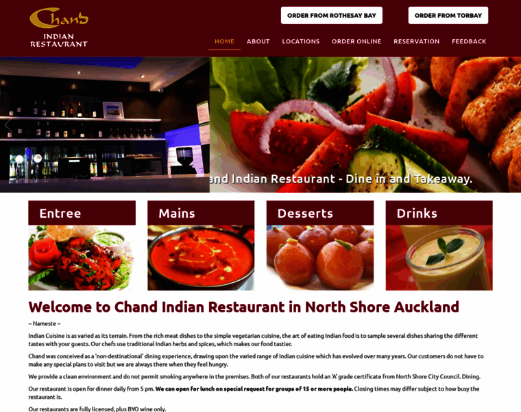 Chandindianrestaurant.co.nz thumbnail