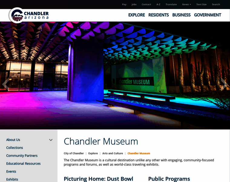 Chandlermuseum.org thumbnail