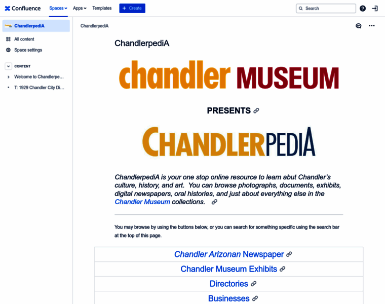 Chandlerpedia.org thumbnail