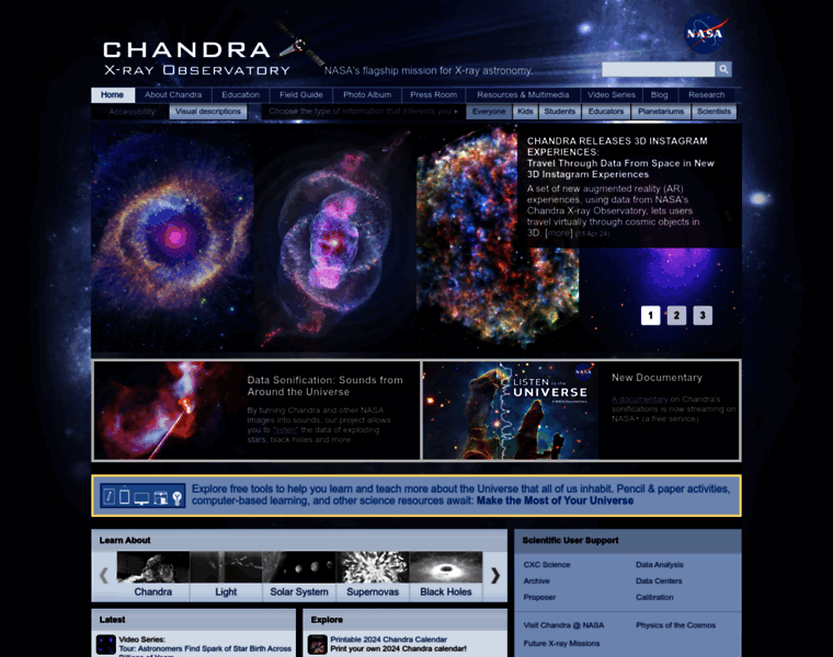 Chandra.harvard.edu thumbnail