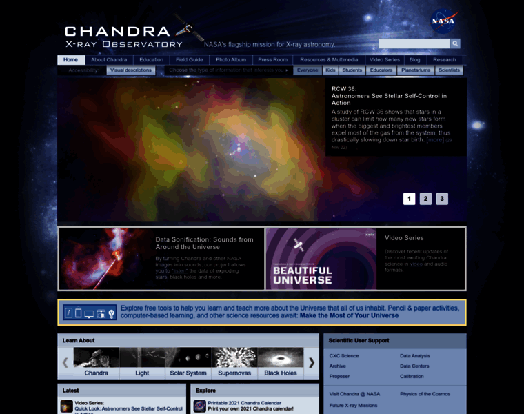 Chandra.si.edu thumbnail