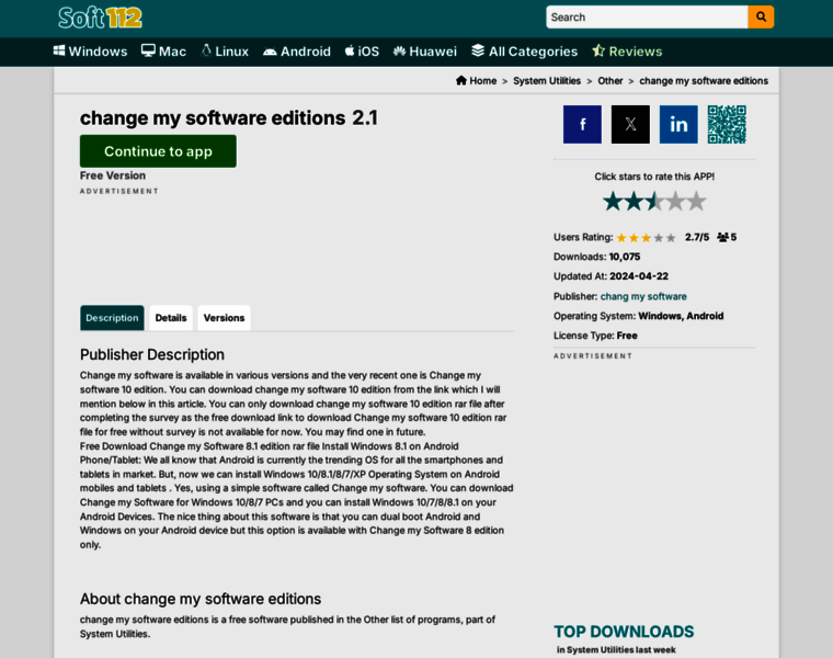 change-my-software-editions.soft112.com at WI. change my software ...