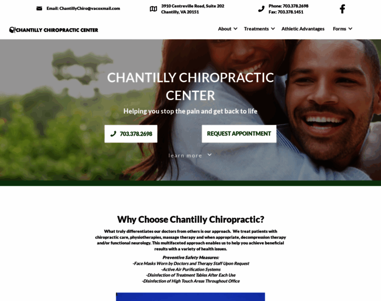 Chantillychiropractic.com thumbnail