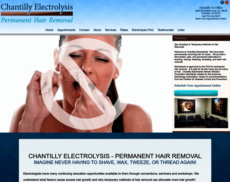 Chantillyelectrolysis.com thumbnail