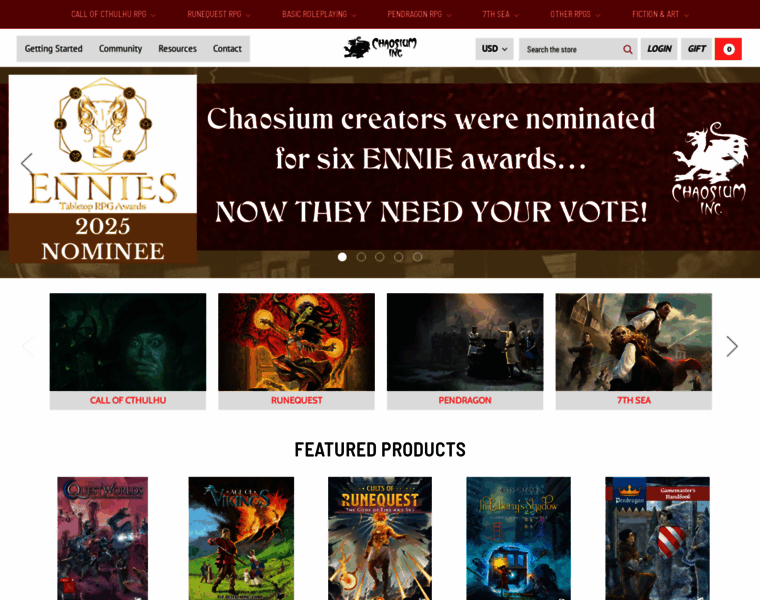 Chaosium.com thumbnail Chaosium.com thumbnail