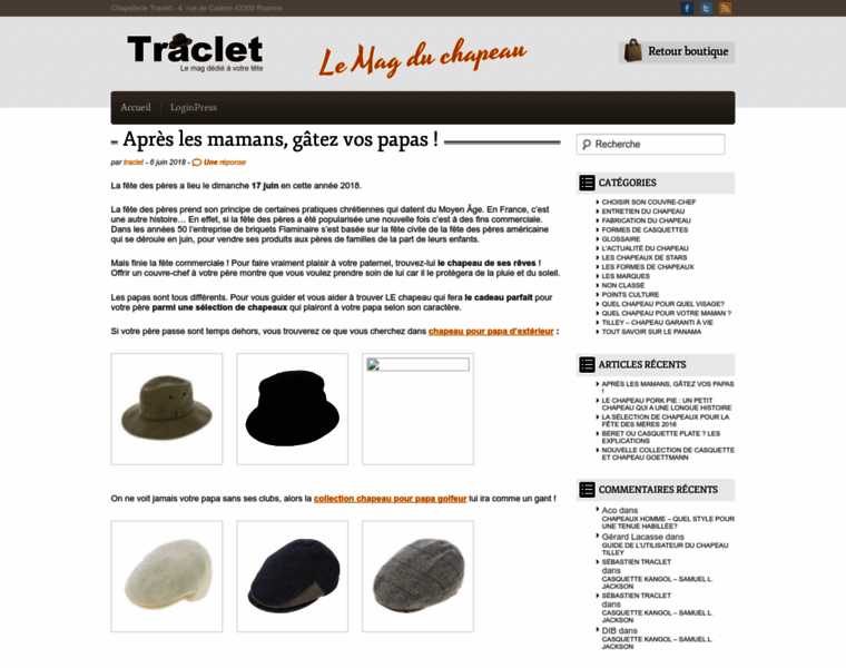 Chapeau-traclet.com thumbnail