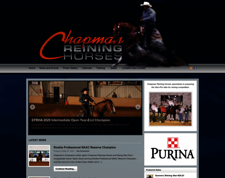 Chapmanreininghorses.com thumbnail