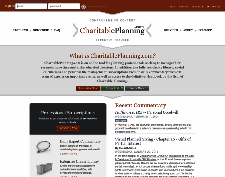 Charitableplanning.com thumbnail