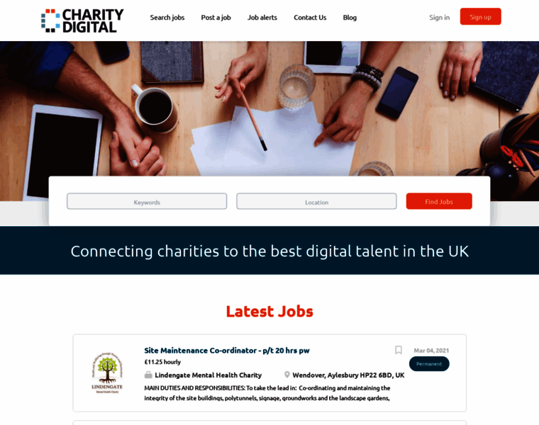 Charitydigitaljobs.org thumbnail