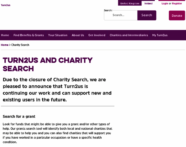 Charitysearch.org.uk thumbnail
