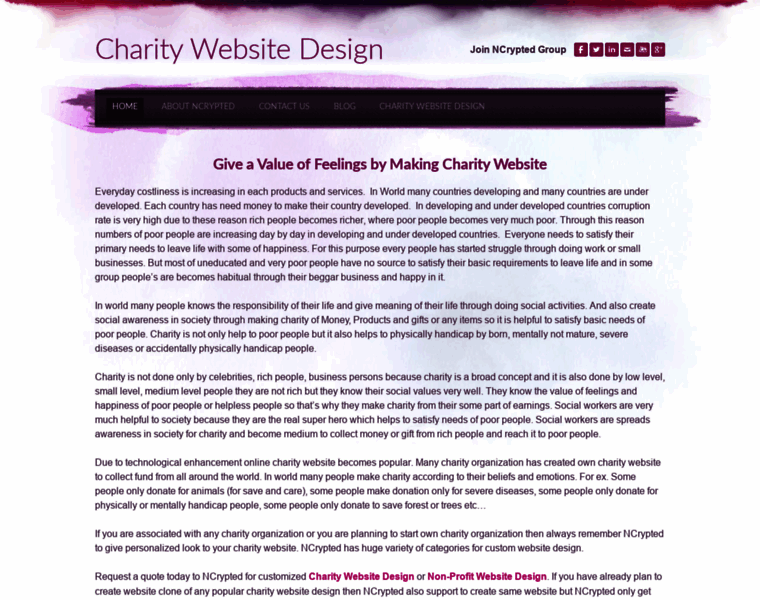 Charitywebsitedesign.weebly.com thumbnail