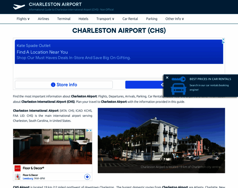 Charleston-airport.com thumbnail