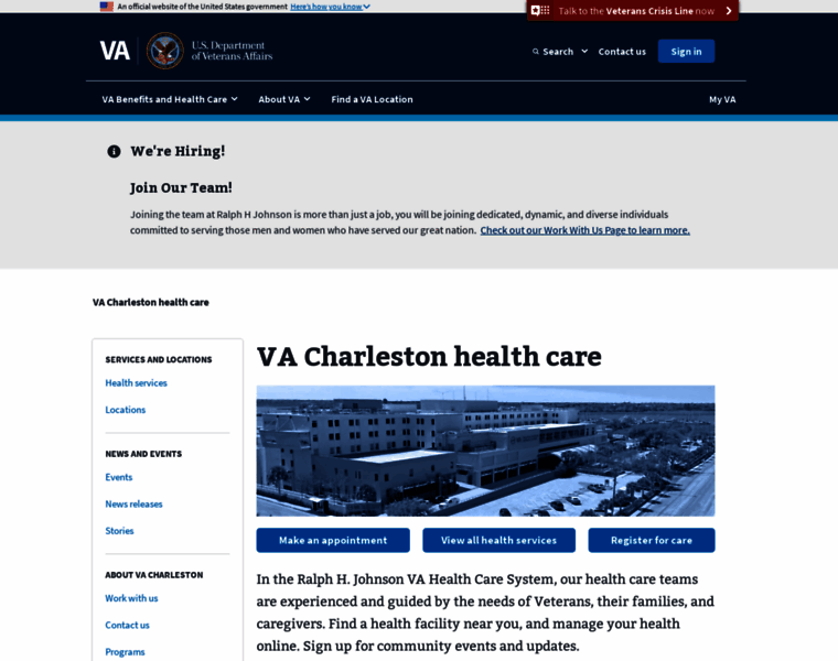 Charleston.va.gov thumbnail