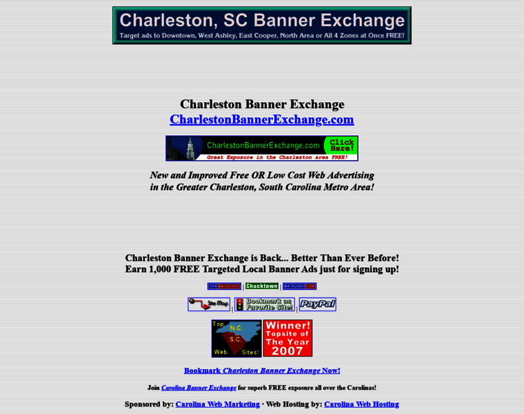 Charlestonbannerexchange.com thumbnail